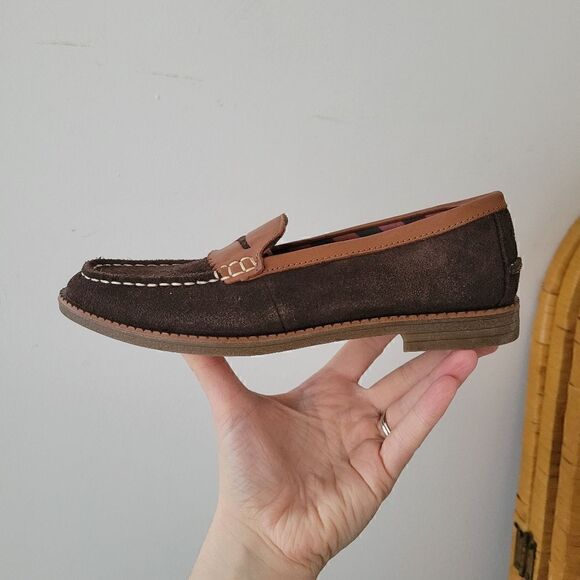Sperry Waypoint Penny Suede Brown/Tan 5 - Picture 6 of 9